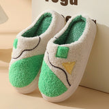 LEISURE NON SLIP SPLICING COTTON SLIPPERS_CWSHS0323