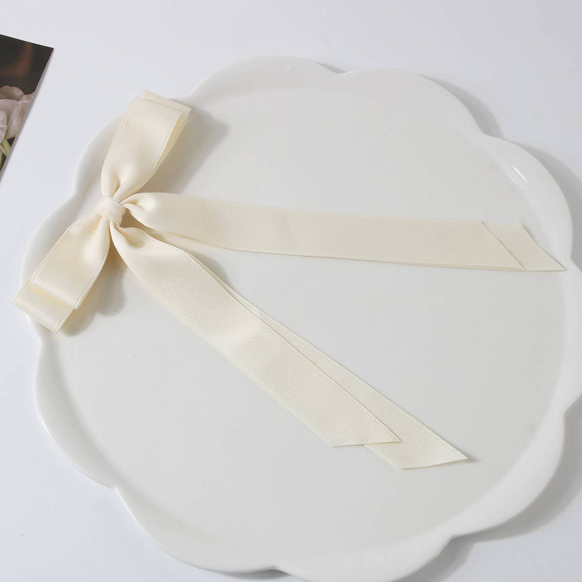 DOUBLE LAYERED BOW HAIR CLIP_CWAHA1047