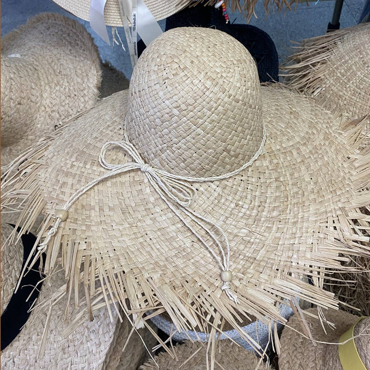 NEW TASSEL EDGE SUNSCREEN SHADING FASHIONSTRAW HAT_CWAH1170
