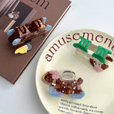 CUTE CARTOON DOG ACETATE CLIP CHIC SIMPLE HAIRPIN_CWAHA5911