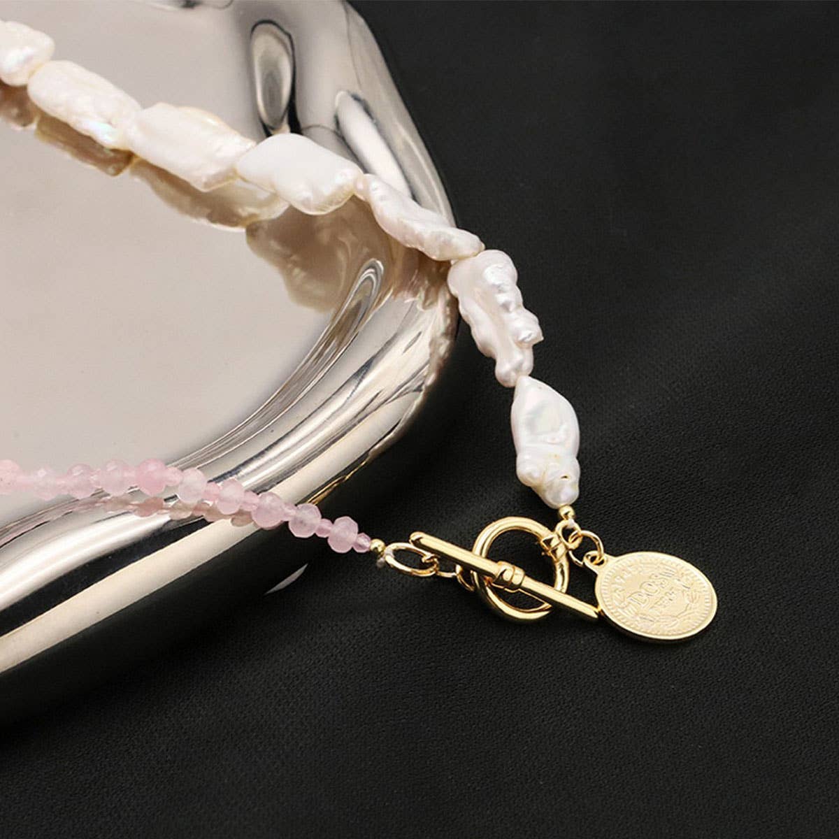 NICHE ALL MATCH NATURAL FRESHWATER PEARL NECKLACE_CWAJE3847