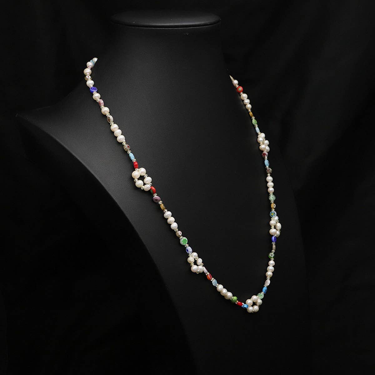 Womens Natural Freshwater Pearl Necklace