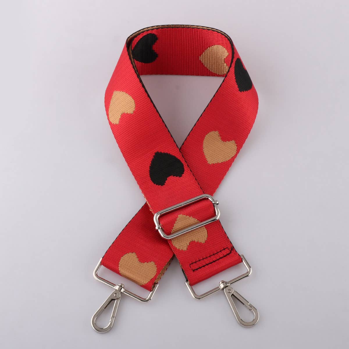 Women Simple Heart-Shaped Adjustable Bag Strap_Cwmm0391