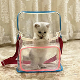 COLOR MATCHING TRANSPARENT BEACH BAG SHOULDER BAG_CWAB1921