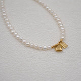 NEW GOOD LUCK BRAND PEARL CLAVICLE NECKLACE_CWAJE1673