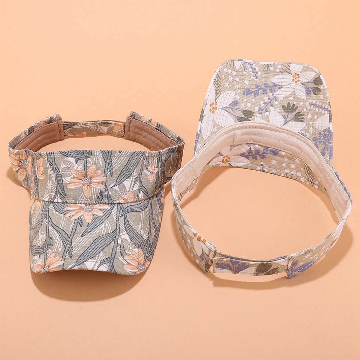 PRINTED SUN VISOR SUMMER UV PROTECTION SPORT CAP_CWAH3283