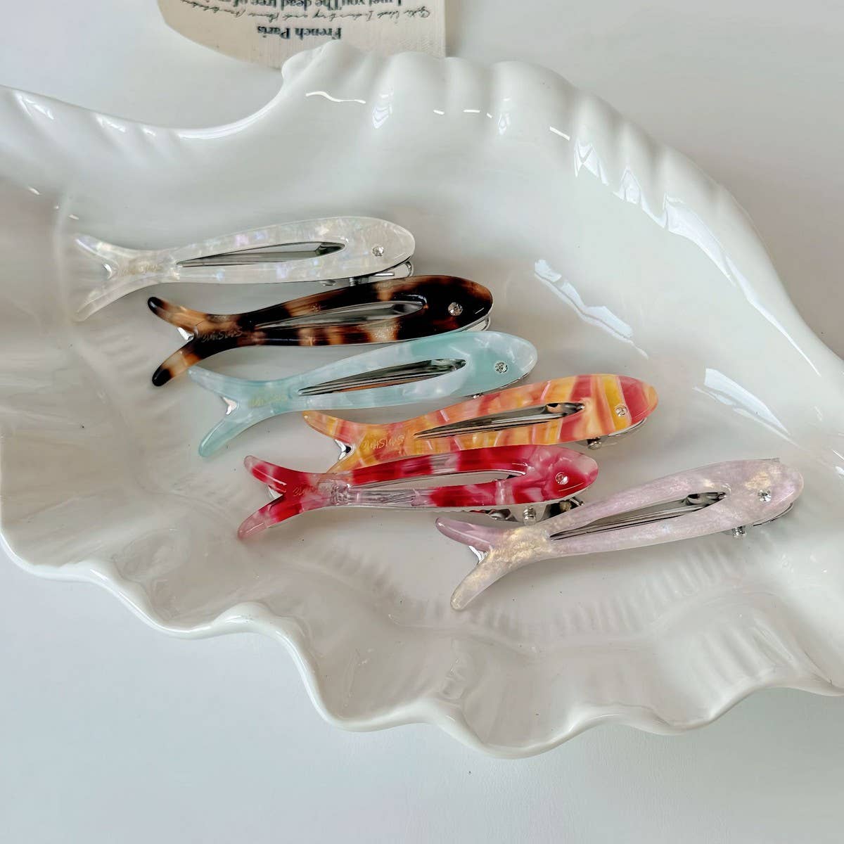 Acetate Floral Fish Clip Sweet Small Hairpin_Cwaha08231