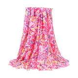 Classic Print Color Block Scarf Shawl_Cwasc0678