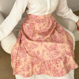 Waterproof Half-Length Solid Color Cotton Apron_Cwmm5824