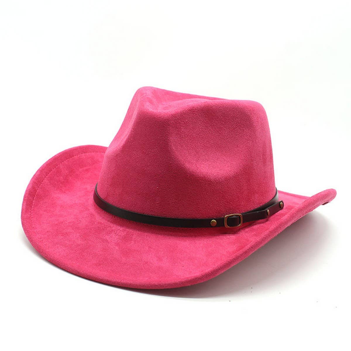Western Cowboy Hat Brown Jazz Hat Felt Hat_Cwah2497