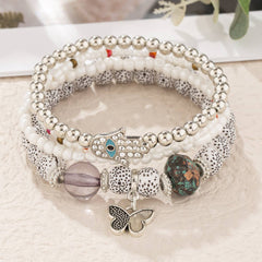 CHAIN ETHNIC STYLE MULTI LAYER RICE BEAD BRACELET_CWAHA2477