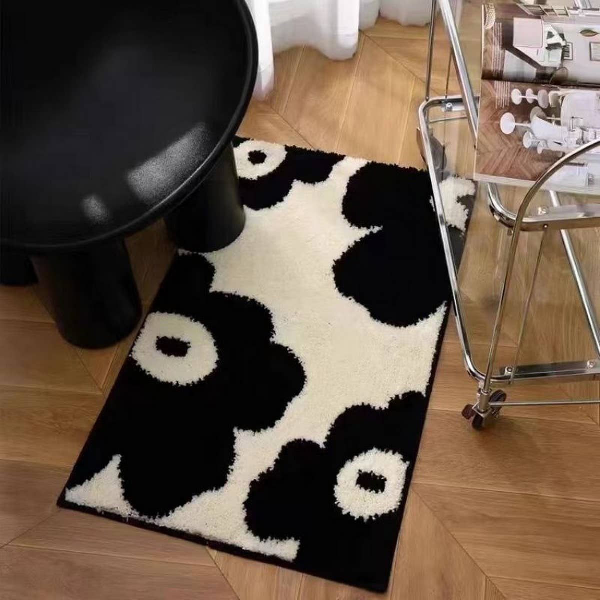 FLEECE BATHROOM MAT ABSORBENT NON SLIP DOOR RUG_CWMM7522