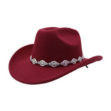 MEN WOMEN ETHNIC WOOL COWBOY FEDORA JAZZ HAT_CWAH04464