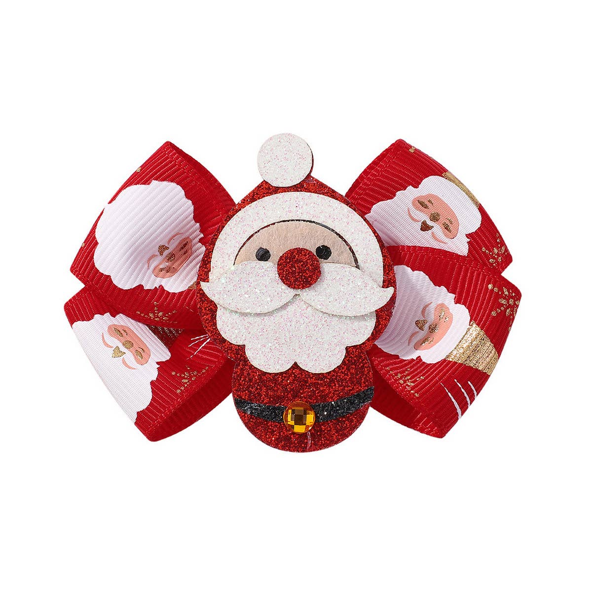 CHILDRENS PRINTED GLITTER BOW HAIRPIN_CWAHA2359