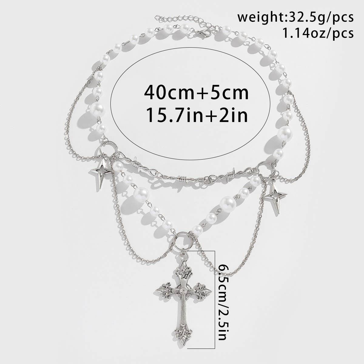 PEARL BEADED NECKLACE WITH PENDANT_CWAJE1157