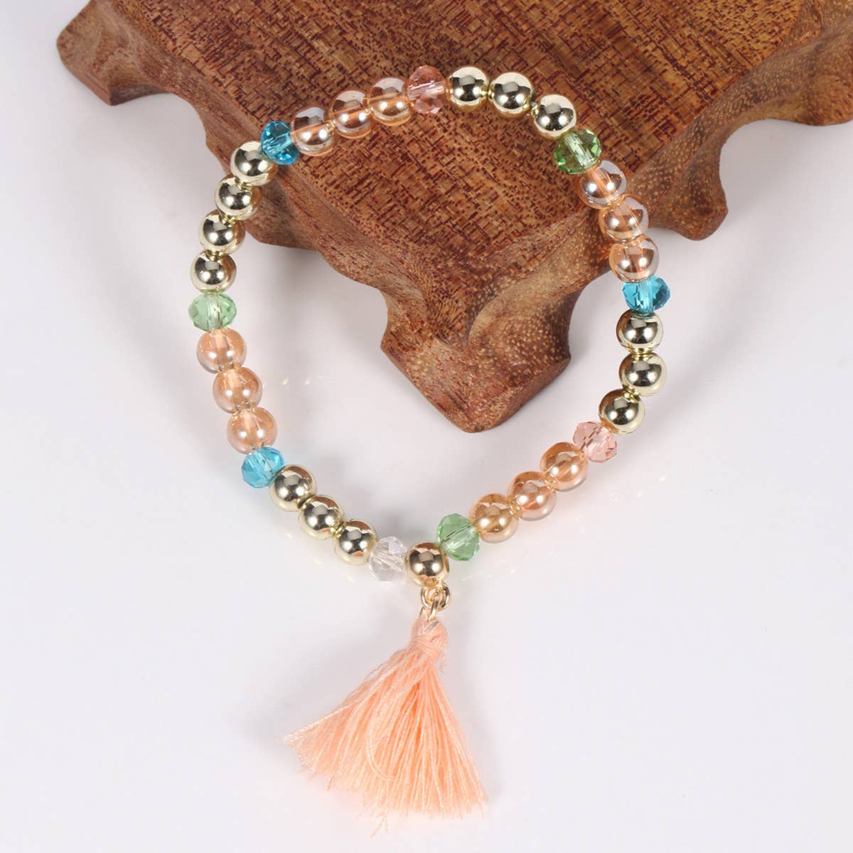 Womens Tassel Handmade Beaded Bracelet