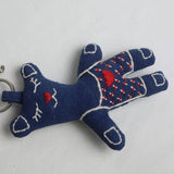 HANDCRAFTED CROOKED BEAR DOLL WITH INDIGO DYE_CWMM6023