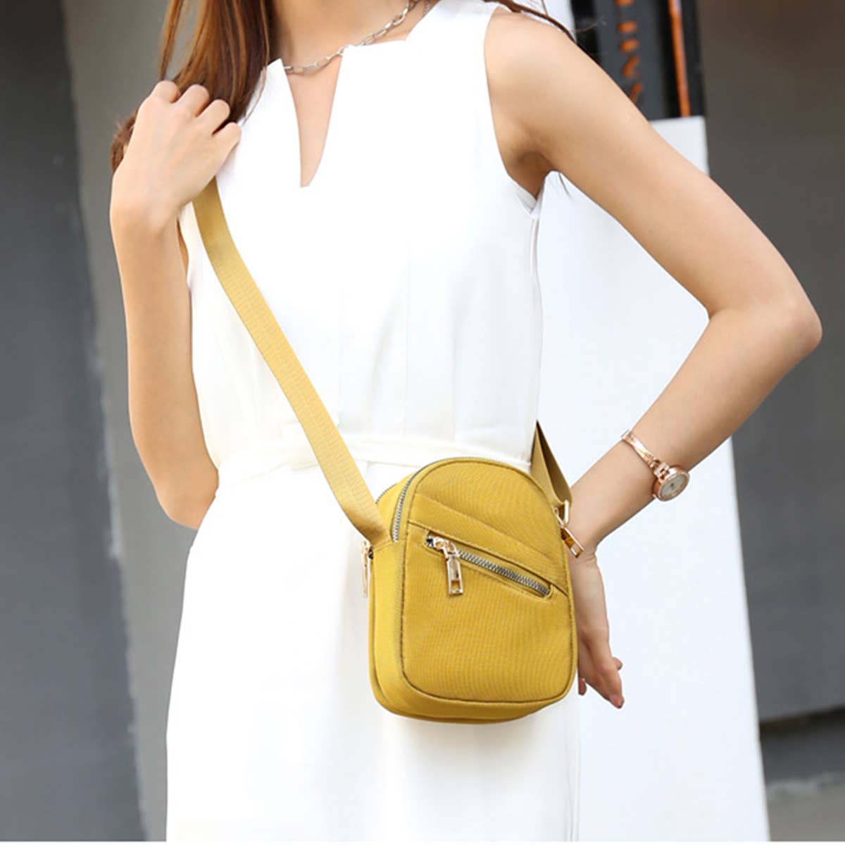 Trendy Oxford One Shoulder Messenger Bag_Cuab0034