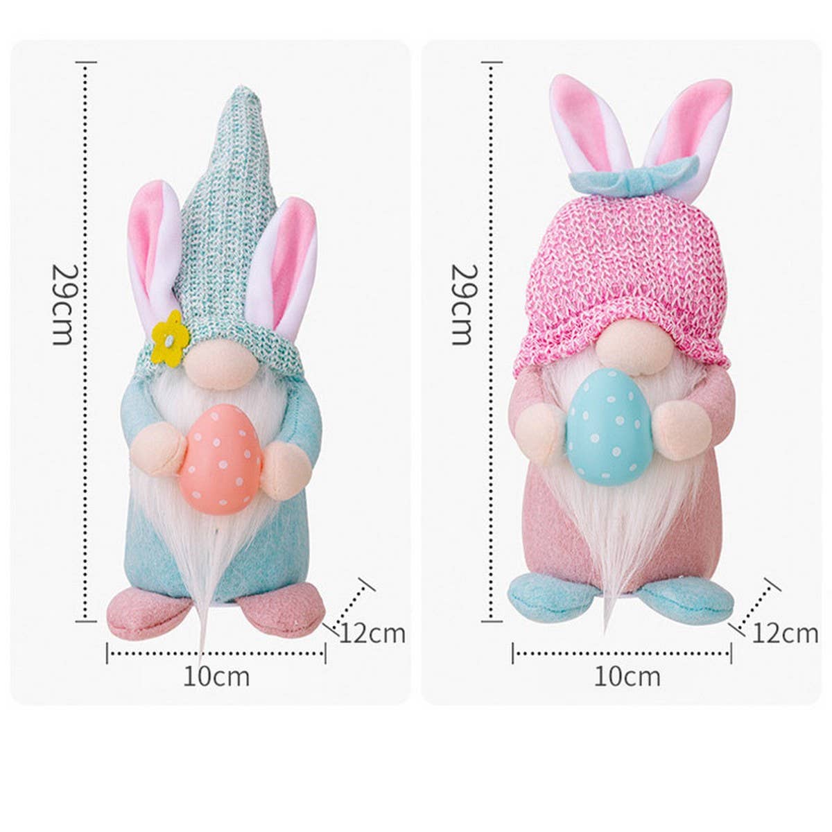 EASTER EGG HOLDING DOLL WITH LIGHT ORNAMENT_CWMM3487