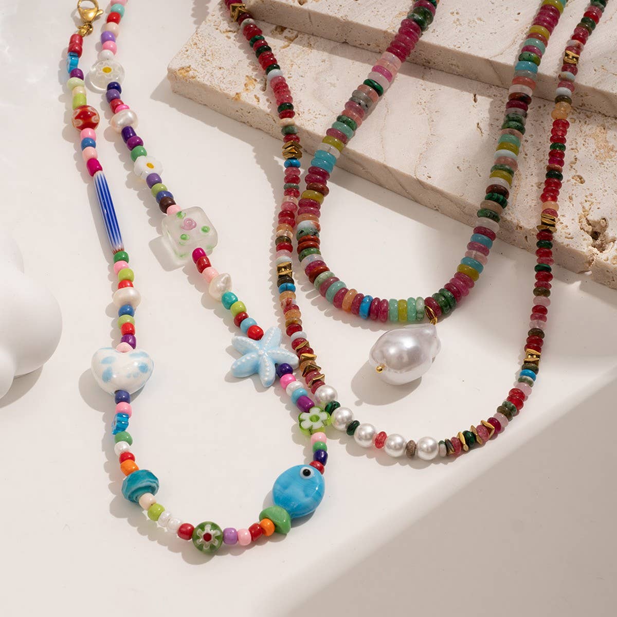 COLORFUL BOHO PEARL BEADS LUXURY SWEATER NECKLACE_CWMM7545