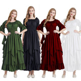 HALLOWEEN COSTUME SQUARE NECK TIED WAIST DRESS_CWMM1508