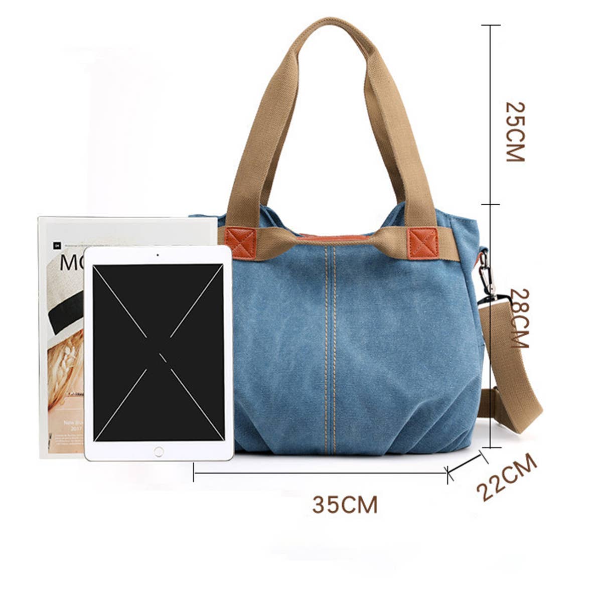 LEISURE LARGE CAPACITY SHOULDER BAG TOTE BAG_CWAB1262