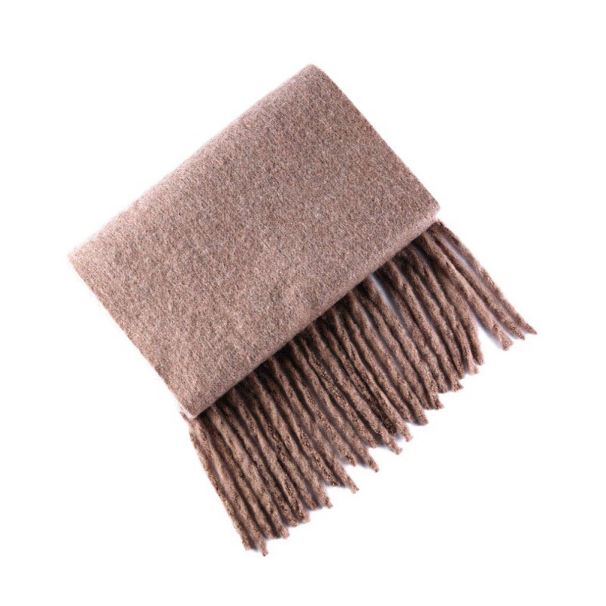 Wool Knit Scarfthick Long Solid Winter Wrap_Cwasc0166