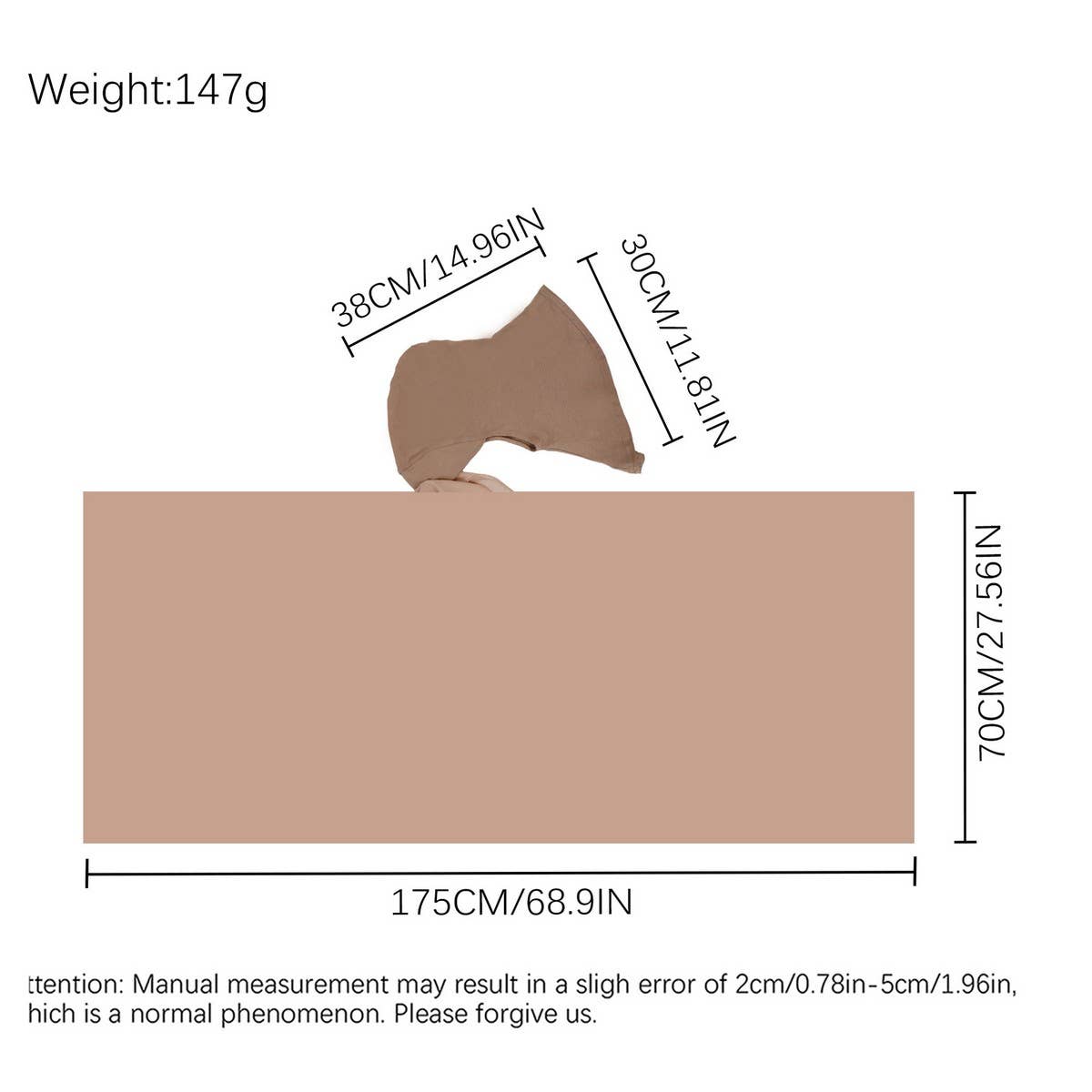 CLASSIC SOLID COLOR PEARL CHIFFON ETHNIC HEADSCARF_CWASC2449