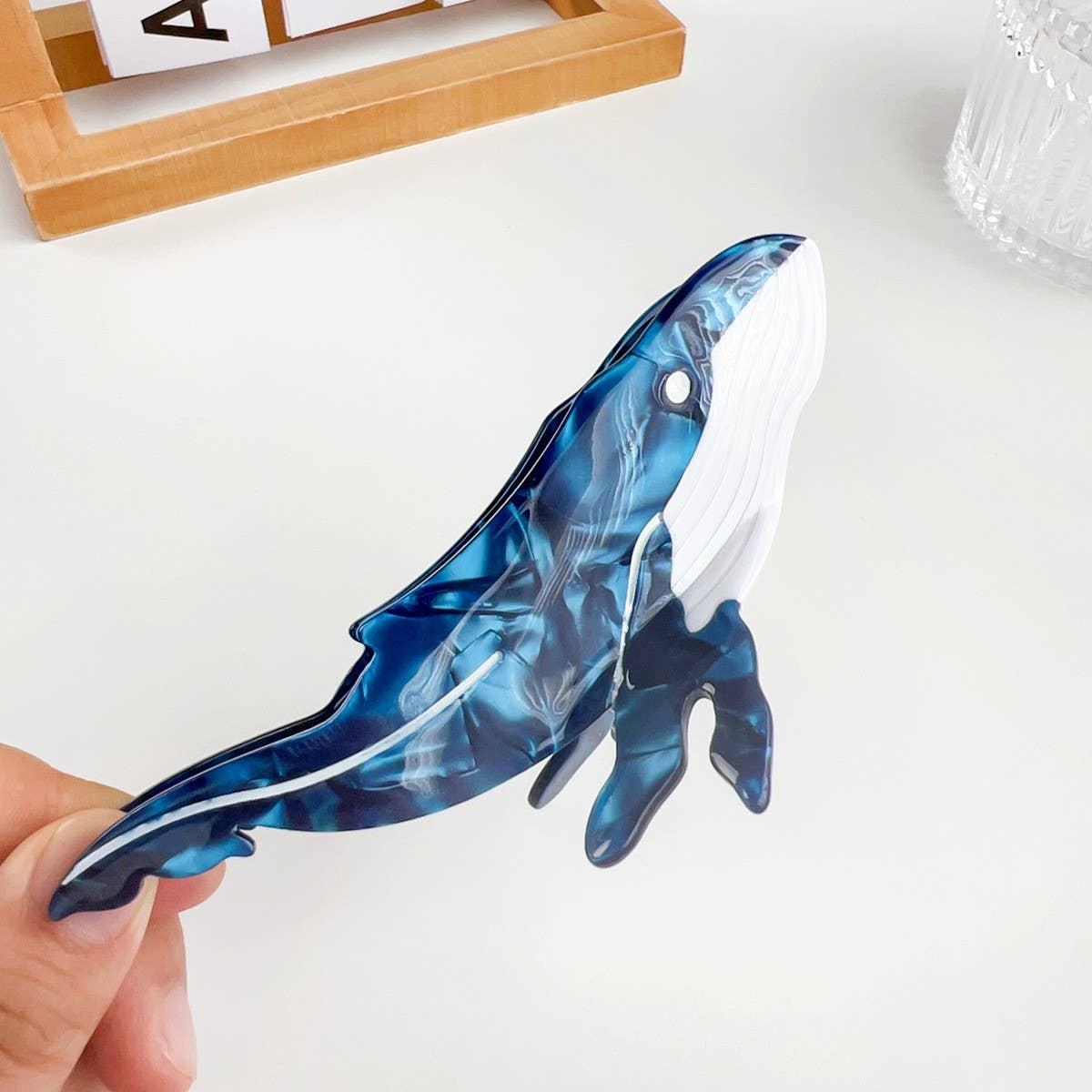 Cartoon Whale Personality Aesthetic Hairpin_Cwaha1490
