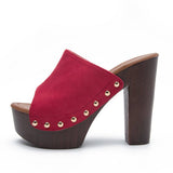 Waterproof High-Heeled Thick-Heeled Sandals