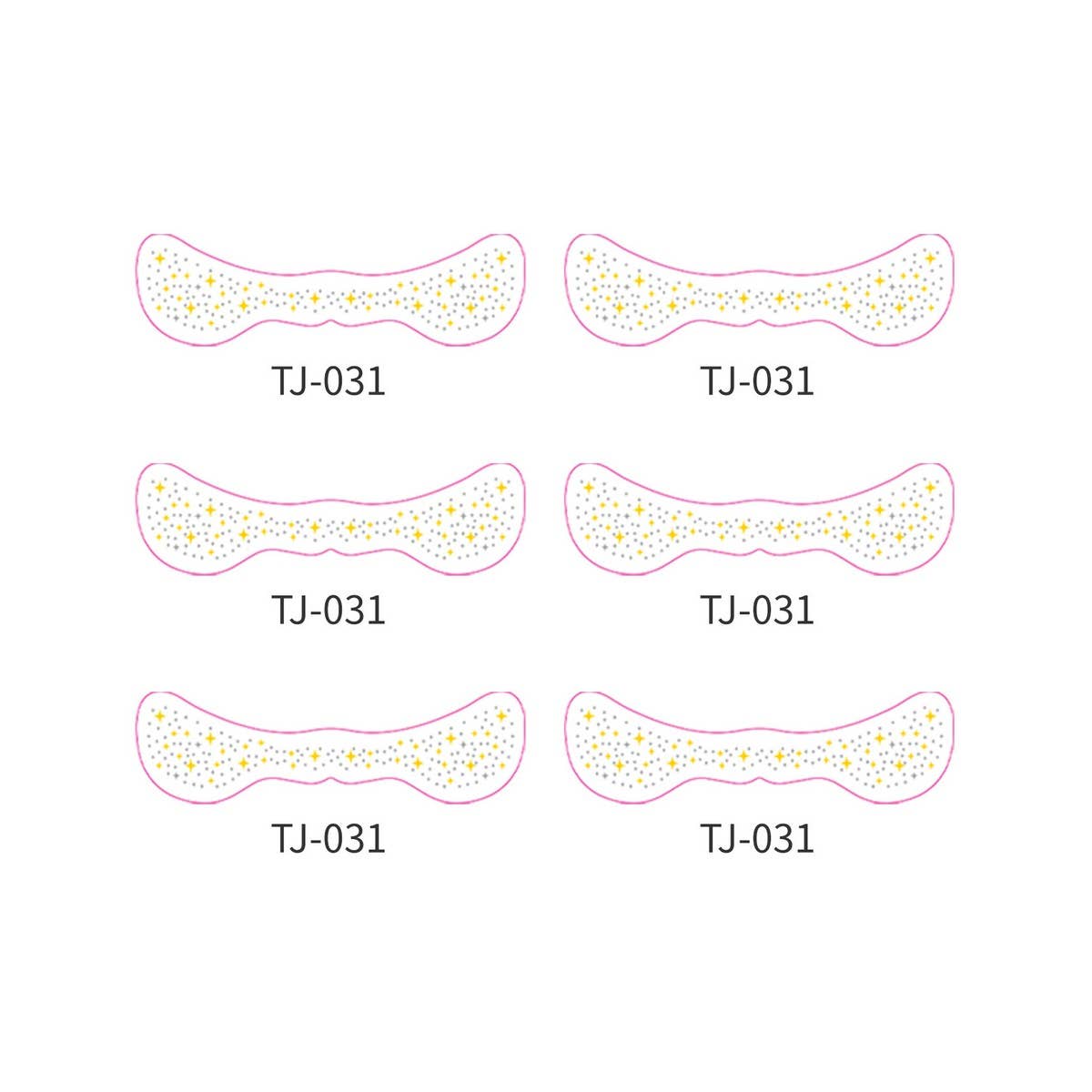 METALLIC FRECKLE FACE TATTOO STICKERS GOLD SILVER_CWMM8364