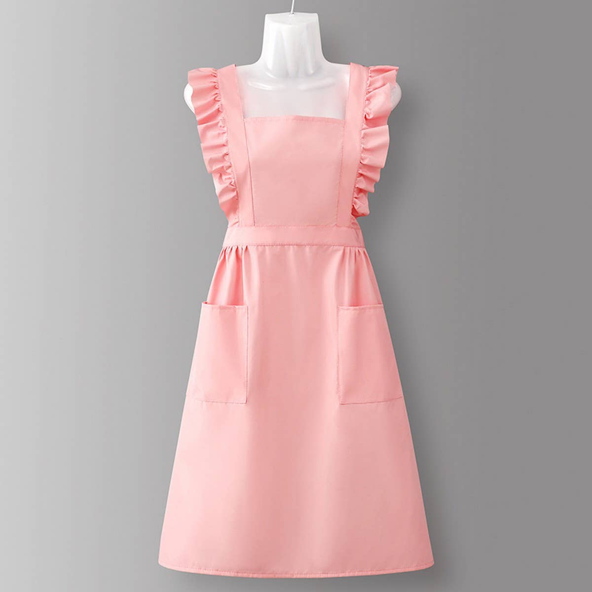 HOUNDSTOOTH SOLID COLOR WATERPROOF WORK APRON_CWMM6792