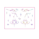 HOLOGRAPHIC EYELINER TATTOOS BUTTERFLY MAKEUP_CWMM8392