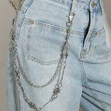 COOL PUNK STYLE MULTI LAYERED SPIKED PANTS CHAIN_CWMM4889