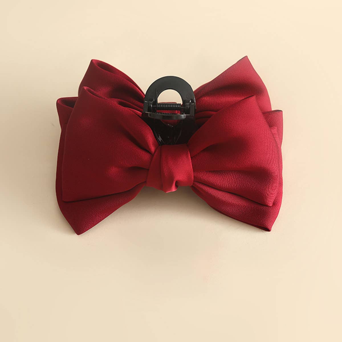 DOUBLE SIDED BOW LARGE HIGH END SHARK HAIRPIN_CWASC1067