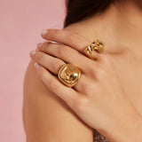 IRREGULAR STAINLESS STEEL RING WITH LUXE FINISH_CWMM8936