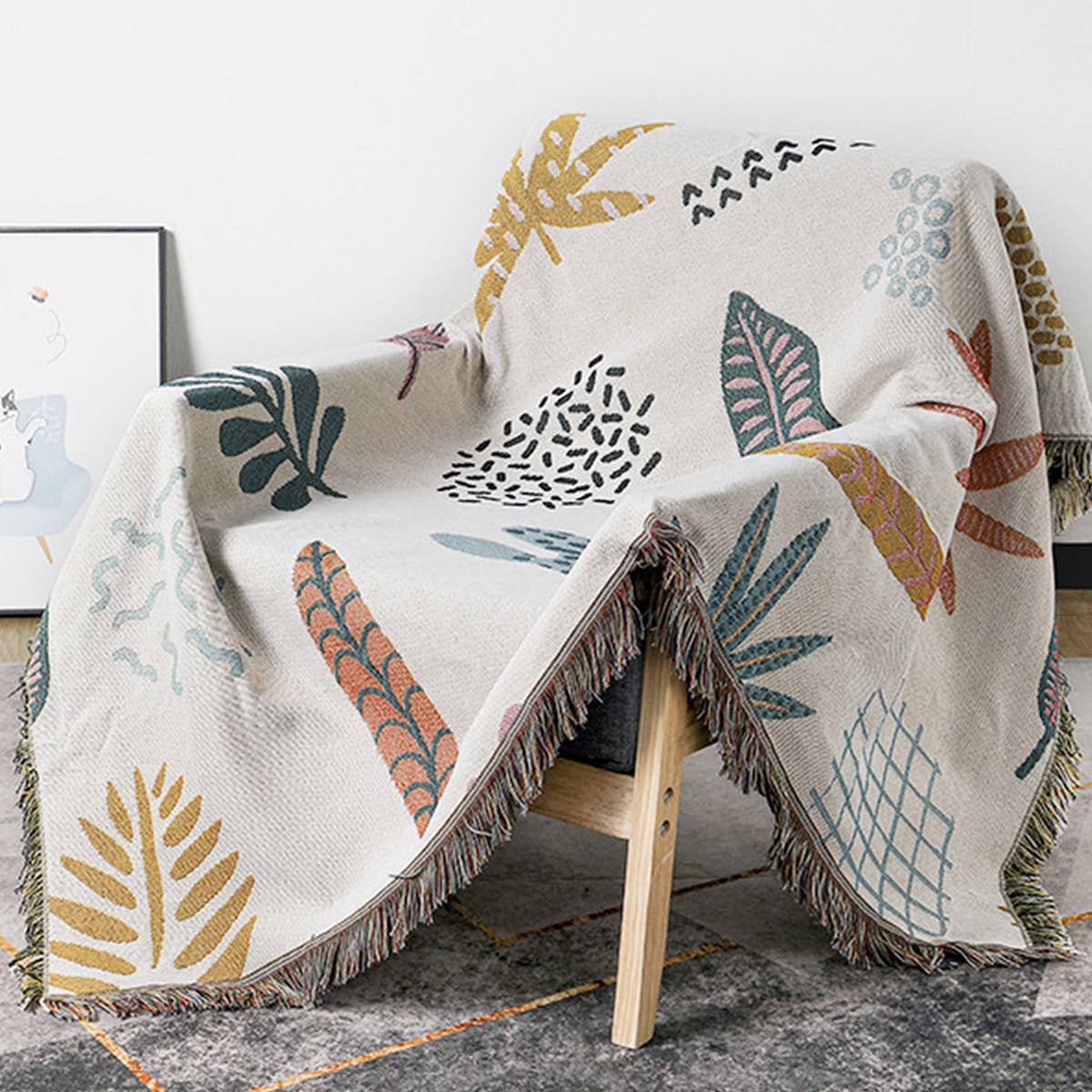 RETRO BLANKET SOFA BLANKET COVER BLANKET_CWMM0405