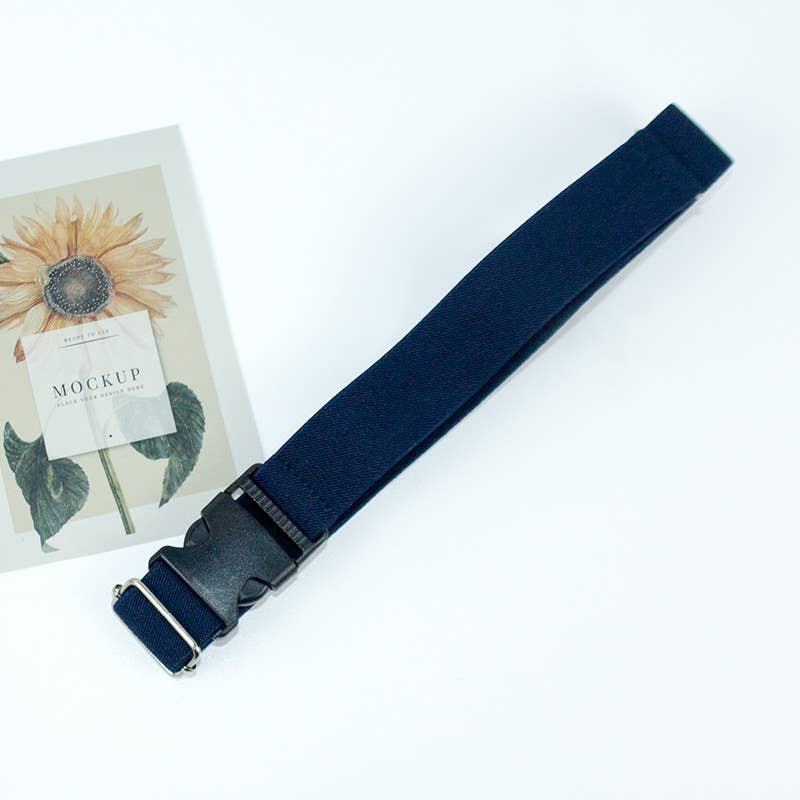 BUCKLE ADJUSTABLE SOLID COLOR BRAIDED BELT_CWABE0682