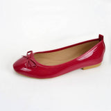 FLAT BOTTOM SOFT LEATHER BOW CASUAL WOMEN SHOES_CWSHF0021