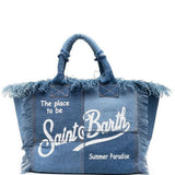 Fashion Print Denim Tote Bag With Tassel_Cwab1946