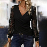 Women Lace Long Sleeve Blouse_Cwtbll0373