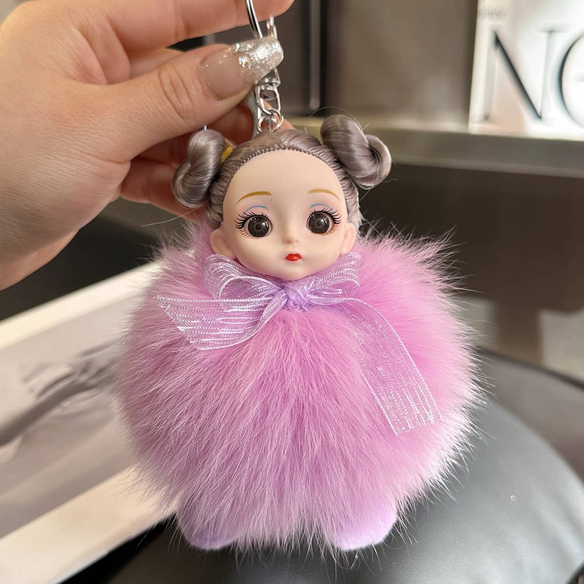 CUTE PRINCESS DOLL CAR KEYCHAIN BAG PENDANT_CWMM2583