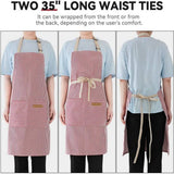 Cwmm1812_Striped Pocket Apron For The Working Household