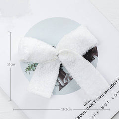 FELT PLUSH BOW RIBBON CHRISTMAS TREE HANGING DECOR_CWMM9795