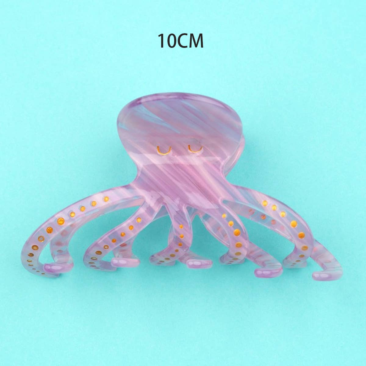 OCEAN BEACH FISH SEASHELL ACRYLIC HAIR CLAW CLIPS _CWAHA0552