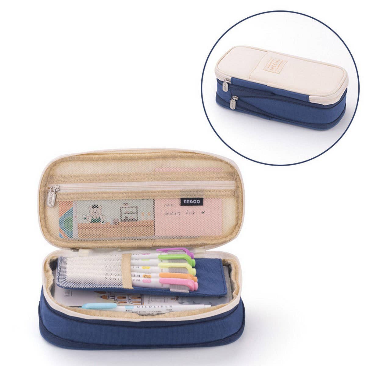 MACAROON COLOR MATCHING LARGE CAPACITY PENCIL CAS_CWMM1975