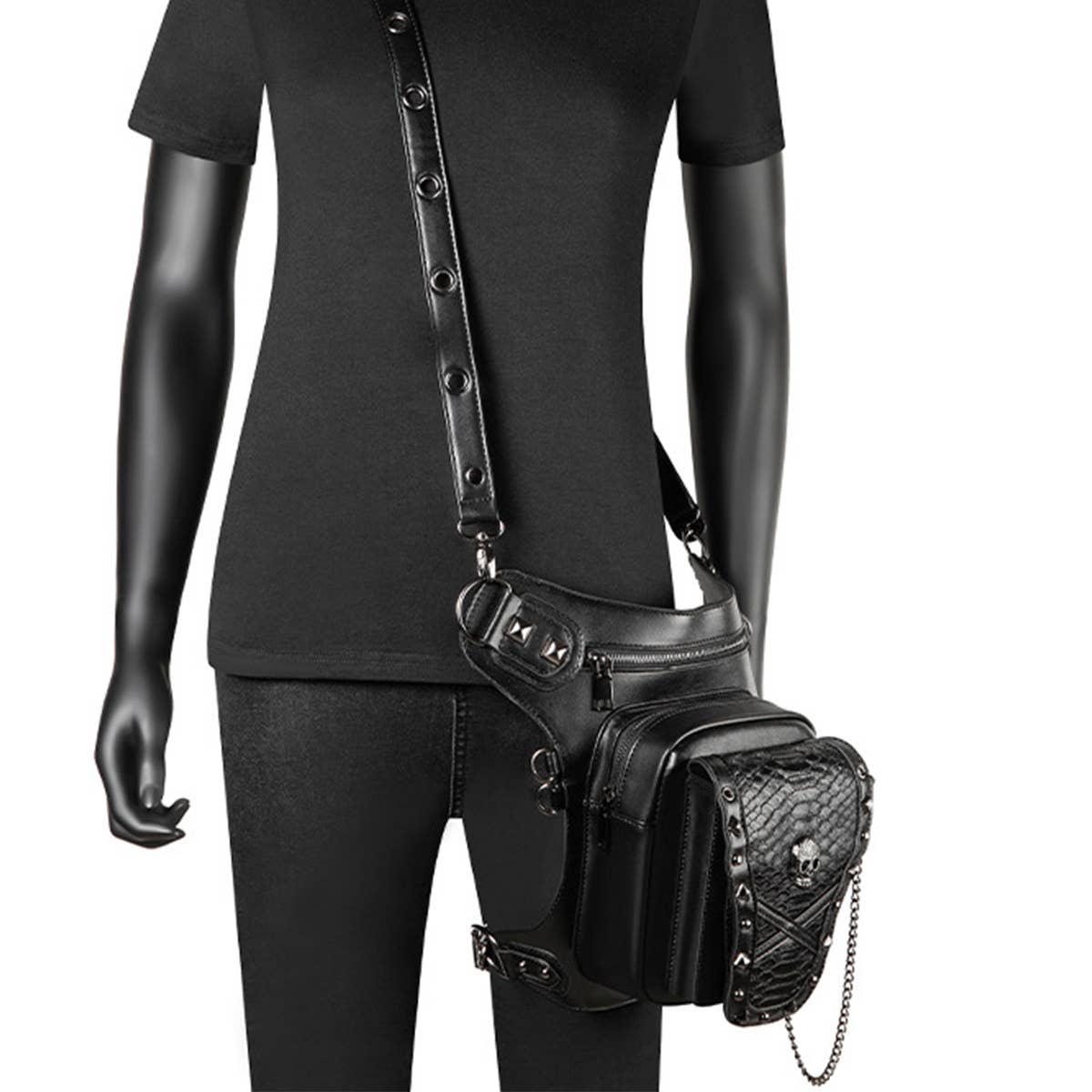 SKULL STEAMPUK CROSSBODY BAG PURSE_CWAB0641