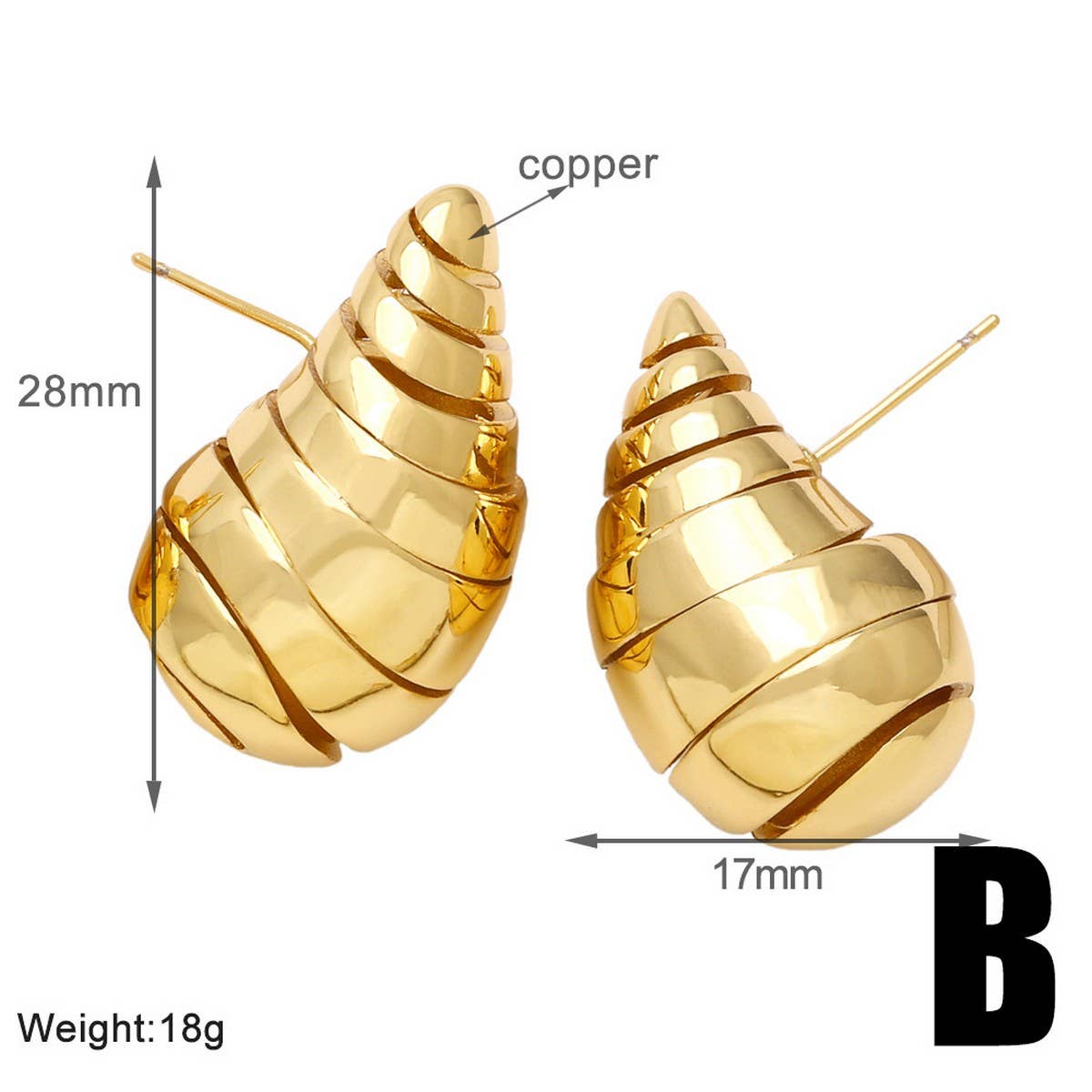 FASHIONABLE GOLD PLATED HOLLOW ROUND EARRINGS_CWAJE0991