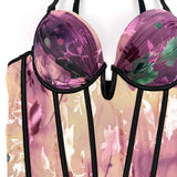 PREMIUM PRINTED PADDED HERRINGBONE CORSET_CWMM4134