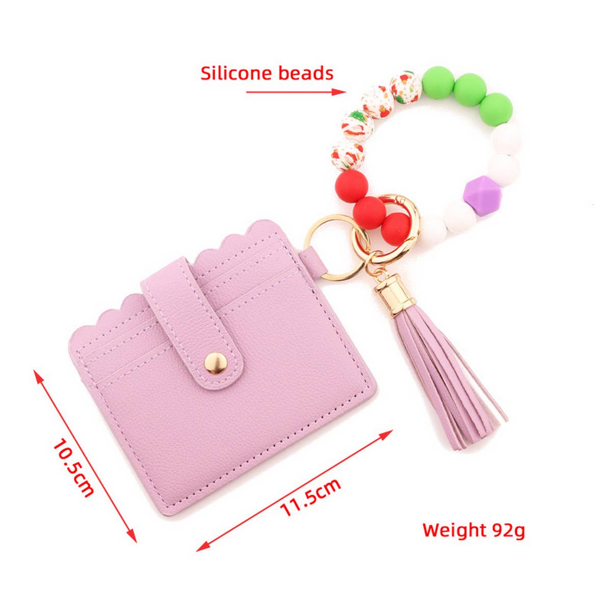 Women Christmas Tree Wallet Keychain_Cwmm1310